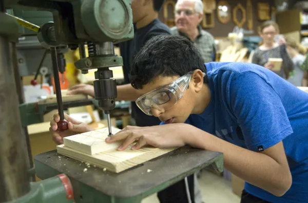 Woodshop program at Valley View Middle School