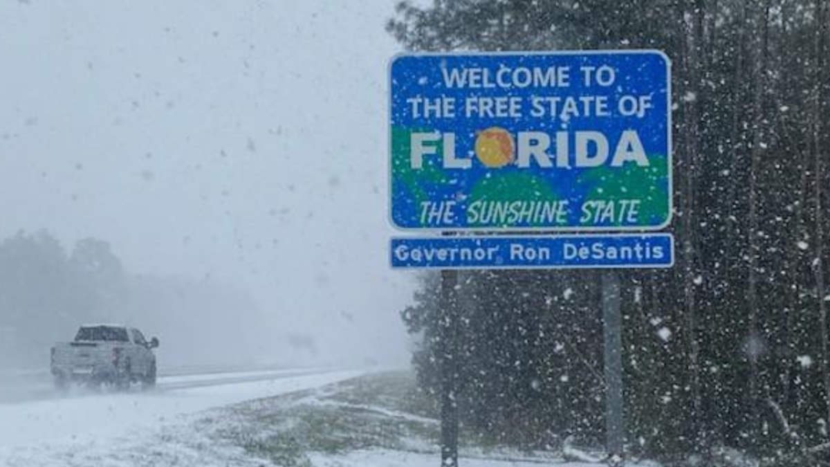 Record Breaking Snowfall in Florida