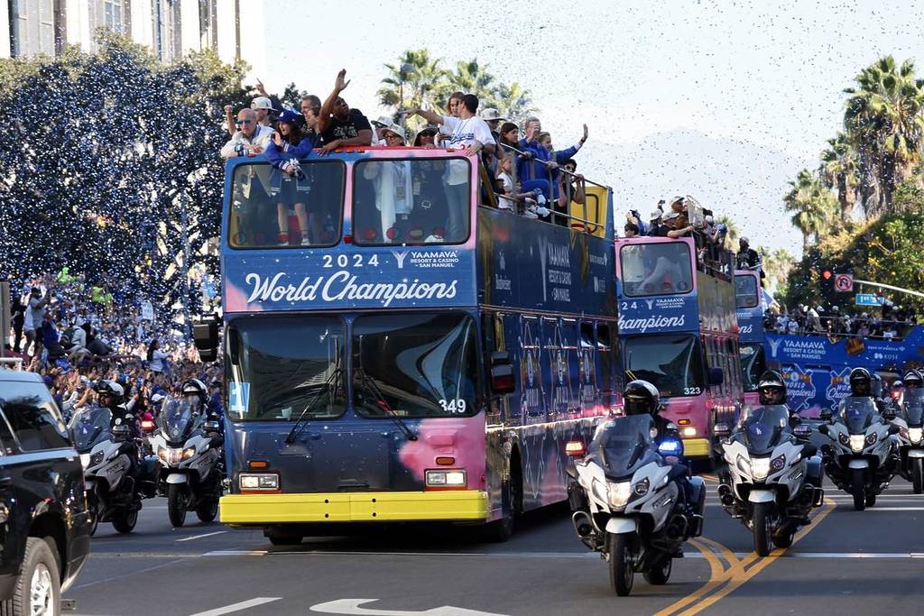 Dodgers Celebrate World Series Victory