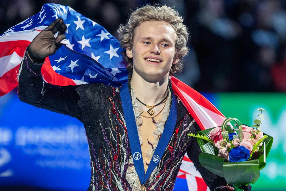 Ilia Malinin of the United States wins his second consecutive world figure skating title in Boston.
